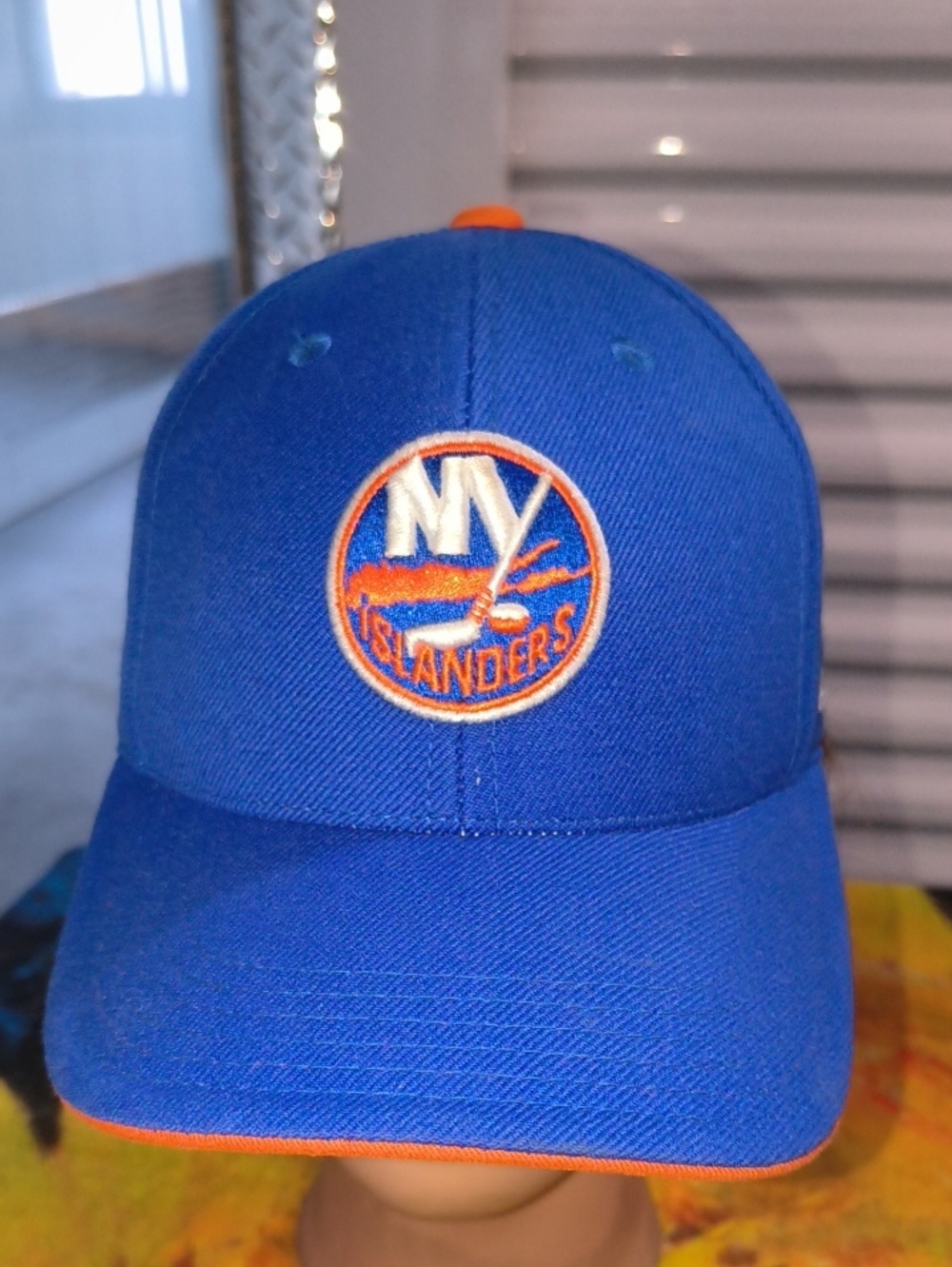 Reebok NHL NY Islander Embroidered Logo Baseball Strap-on Hat Cap Youth OSFM